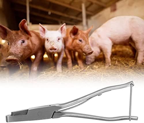 Обликувајте ги клешти за уво, удобно зафаќање на животинско уво на животно, безбедно затворено со тока за добиток за фарма