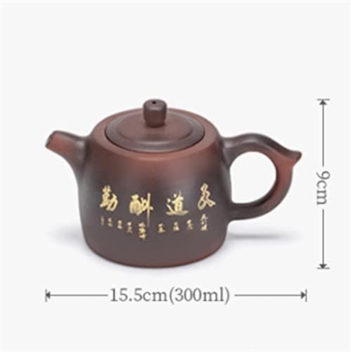 Ganfanren Vintage врежан кунг фу чај постави три чаши патувања чај сет кутија за складирање преносен чајник на отворено