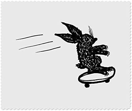 Азиеда 2 x „Скејтборд за зајаци“ микрофибер леќи/чаши за чистење на крпи за чистење