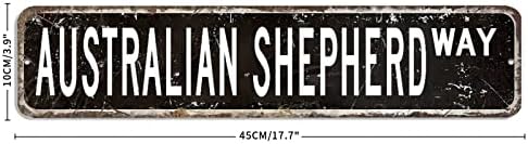 Австралискиот овчарски знаци австралиски овчарски знаци сопствени знаци на отворено метал австралиски подарок подарок wallиден