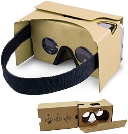 Vr Очила Картон Vr Очила Картон Виртуелна Реалност Очила 3D Vr Слушалки Виртуелна Реалност Кутија 3D Виртуелна Реалност Очила Кутија DIY Vr Гледач ЗА Паметни Телефони Как?