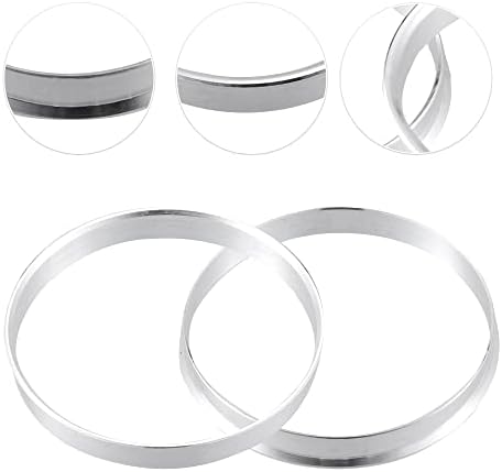 Acropix 70,3 mm до 74,1 mm Универзален центар за центрични прстени Сребрен тон - пакет од 2