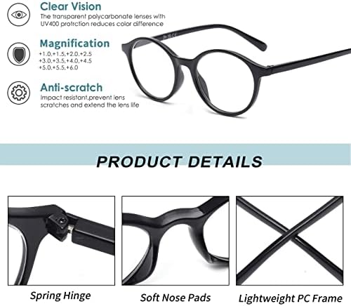ЈМ 4 Пакет Тркалезна Пролет Шарка Очила За Читање, Моден Модел Печатење Очила За Жени