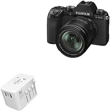 Полнач За боксови Компатибилен Со Fujifilm X-S10 - Меѓународен Pd Wallиден Полнач, 3 USB Меѓународен Адаптер за Полнење и Конвертор