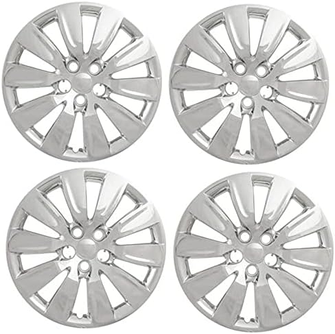 17 Chrome Bolt-On Hubcaps Wheel Chement Colect од 4 за 2015-2017 200