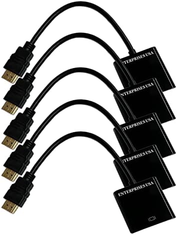 HDMI до VGA, позлатен HDMI до VGA 1080P адаптер