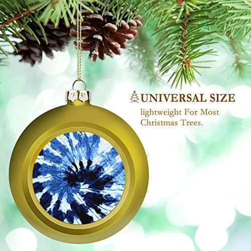 Сина вратоврска божествени украси за божици за Божиќно дрво надвор од тревници од дрво од дрво, виси украси
