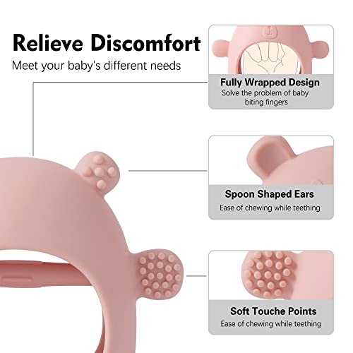 Рмгвг Бебе Заби Играчки За Доенчиња 3 + Месеци,Анти-Капка Силиконски Бебе Белезници Заби За Смирување На Почетнички Болка Олеснување, Бебе