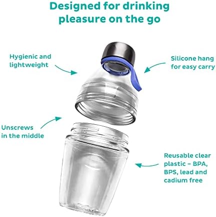 KeepCup Оригинално мешано мешано термичко шише со вода | БЕСПЛАТНА Пластика, вакуум изолирана чаша за патувања со капаци на протекување