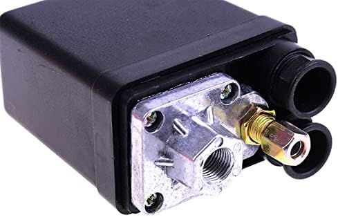 MOMTC топла тешка должност на компресорот на воздухот контролен вентил за прекинувач за притисок 90 psi -120 psi црна 1 парчиња