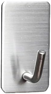 Зекегг куки за висење 3/5/8 парчиња од не'рѓосувачки челик wallид кука само леплива леплива кујна дома кујна клуч за торбички за закачалки за складирање