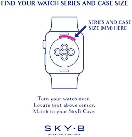 Скајб Минималистичка Сребрена Заштитна Кутија За Накит За Серијата Apple Watch 1, 2, 3, 4, 5, 6, СЕ Уреди-44мм
