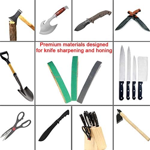 12 парчиња 1/2 x 10 груби, средни и фини решетки за замена за појас за работа SHARP WSCMB комбо нож острилка за ножеви
