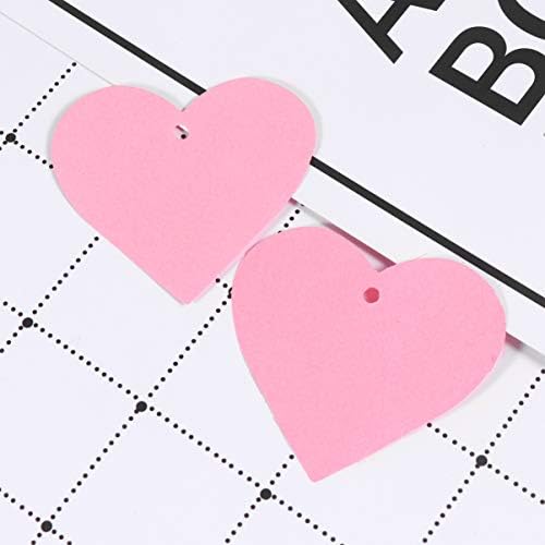 Pretyzoom Heart Decor 500pcs Valentine Heart Подароци ознаки ознаки ознаки занаетчиски ознаки ознаки за бонбони кутии етикети за обележувачи