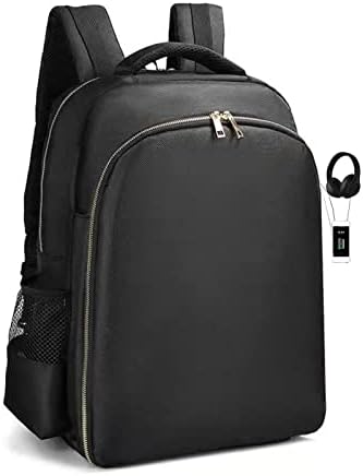 Nnian торба ранец случај за бербери Клиперс и материјали, патувачки кеси за фризери, Организатор на ранец за фризура со USB и порта