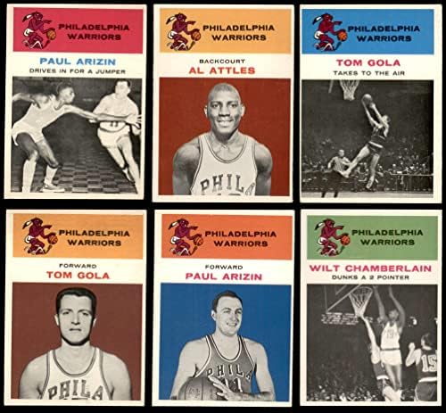 1961-62 Флеер Филаделфија воини тим го постави Филаделфија воини VG/Ex Warriors