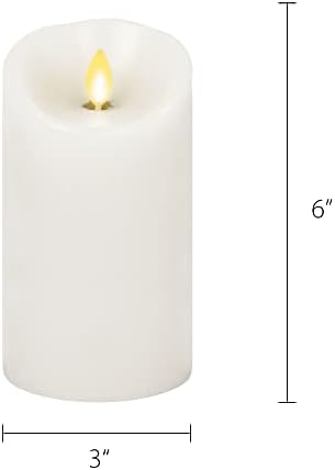 Luminara пакет од 12 - класична светкава свеќа за LED - Столб за плаклен пламен - измамен раб, незначен, тајмер, далечински подготвен