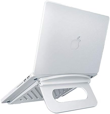 Стенд на лаптоп за преклопување, прилагодлив држач за лаптоп, држач за тетратки, кој е компатибилен со MacBook, Dell XPS, HP, лаптопи од 10-17 инчи