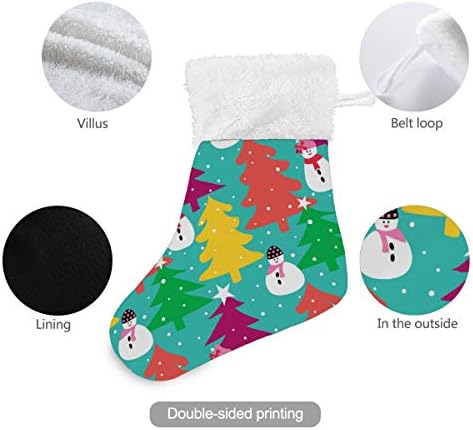 Алаза Божиќни чорапи Божиќни шема Класичен персонализиран мали декорации за порибување за семејни сезонски празници за забави Декор