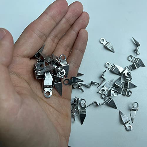 Xucus 1000 парчиња/пакет не'рѓосувачки челик Остриот тип на стапало за монтирање на ушите за инсталација