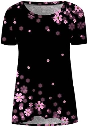 Кошула со блуза за жени есен лето облека со краток ракав мода y2k брод врат памук пеперутка графичка маица ди
