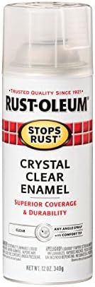 Rust-Oleum 7701830 запира 'рѓа спреј боја, 12 мл, сјајно кристално чиста и 249127 сликарски допир 2x ултра покритие боја спреј, 12 мл,