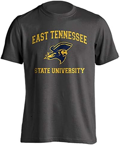 Државен универзитет во Источен Тенеси Буканеерс Етсу потресен ретро лого маица со краток ракав