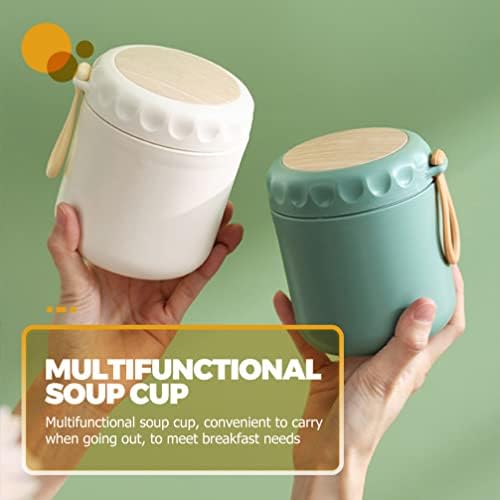 Topbathy Travel Sup Sup Sup Sup Cup Vacuum изолирана храна тегла со двојно слој, садови за топла храна, термички испружувања за храна, супа за