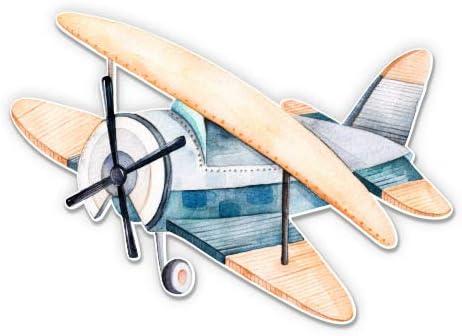 GT Graphics Airplane Awaterlour Travelor Explore - 3 налепница за винил - за лаптоп за автомобили I -рампа Телефон Хард капа - водоотпорна декларација