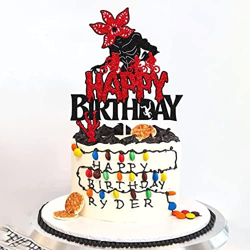 Странец роденден торта Топер Среќен Бдеј торта Декорација ТВ програма инспирирана забава за деца момчиња девојчиња мажи жени роденденска