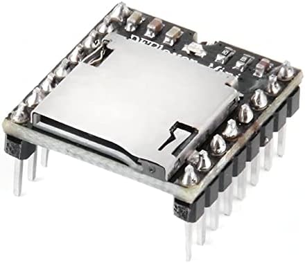 Wwzmdib 4pcs yx5200 dfplayer mini mp3 player модул mp3 goess decode board поддржува tf картичка U-disk io/сериски порта/реклама за arduino