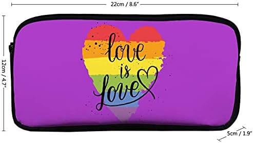 Смешноста на ЛГБТ геј лезбејска парада Loveубов в Valentубени валентини со молив со голем капацитет 2 слоеви молив торбичка торба