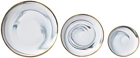 Хемотон розови плочи бели прибор поставени 1 парчиња 8 инчи садови за десерт садови плоча phnom penh керамика закуска плоча Организатор за кујна