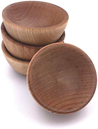 Купови за кондимент на Ламсон Тресперит, 2-1/2 x 1-3/8, сет од 4, северноамерикански дрвени предмети