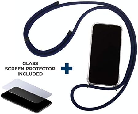 Crossbody Phone Case компатибилен со iPhone 11 | Исчистете случај на паметен телефон со ланец од Ловелис | Транспарентен случај