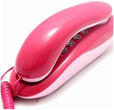 Телефон со кабелска лента со едоса со немнек редицијална пауза за пауза за пазуви со фиксни телефони Телефонски телефон за домашна