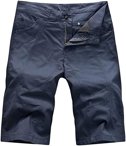 Машка класична вклопена рамна предна шорцеви лесни обични товарни шорцеви на отворено опуштени памучни летни панталони