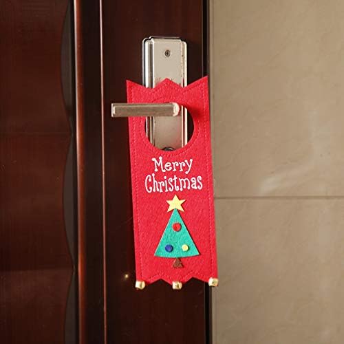 Орнаменти на Амосфун Дедо Мраз, Божиќна врата, закачалка за закачалка, знак за цртани филмови, рачка за врата, украс Божиќ, фестивал, празник Декорација за декорирањ