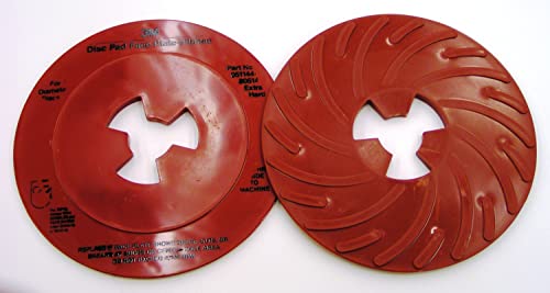 Кубитрон II 3м диск подлога за лице со ребрести 80514, 7 во дополнително тврдо црвено, 10 по случај