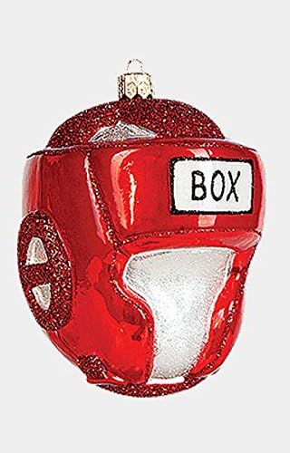 Компанија за трговија со врвни врвни боксерски шлемот Полски стакло божиќен украс спортски украс боксер