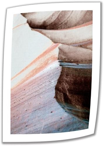 Уметничка wallидна пустина песоци планина 18 до 12-инчи неотпакувано платно уметност од Линда Паркер со 2-инчен акцент граница