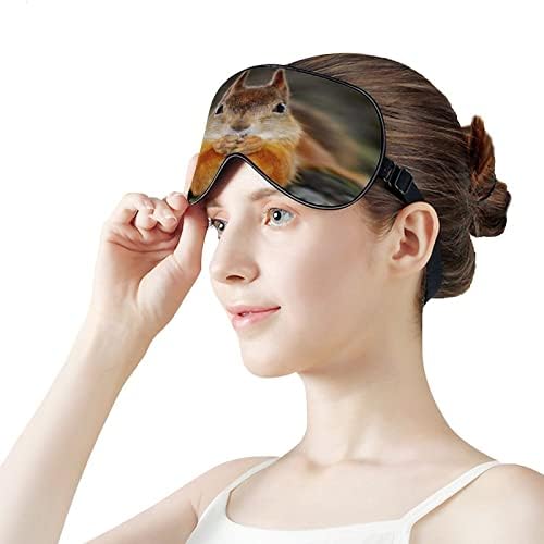 Верверица Смешна маска за слепи лица за лице Спиење ноќна сенка на капакот за прилагодување на окото со смешна графика за жени