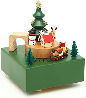 N/A Wood Canusel Божиќна музичка кутија мало девојче Детето роденденски подарок дома мебел ретро украси Музичка кутија