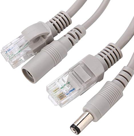 CCTV кабел RJ45DC Ethernet CCTV, CAT 5 и Enture Extension Twoinone Cable, за IP камери NVR систем 10Mbps/100Mbps