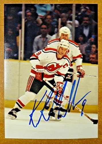 Кирк Мулер потпиша 3х5 Фото -ѓаволи хокеј суперerstвезда - автограмирани фотографии од НХЛ