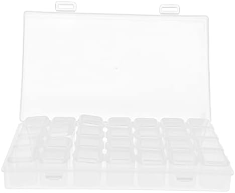 Пластична кутија за складирање, преносни 28 мрежи чисти шарени организаторски организатор на десктоп организатор за сортирање на фиоки за ткиво