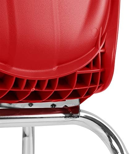 Училишен стол за серии за учење, 14 Висина на седиштето, црвена, LNT-INM3014RD-така