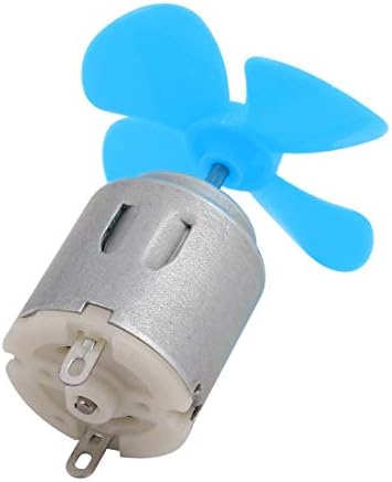 Aexit 2pcs DC електрична опрема 3V 0.13 На 17200rpm Голем Вртежен Момент Мотор 4-Vane 40mm Dia Пропелер Сина За Rc Модел