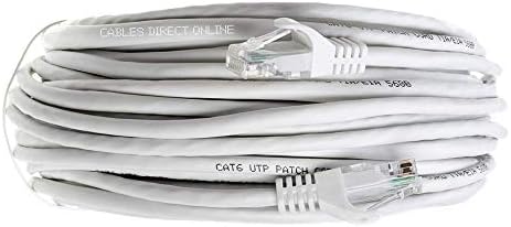 Кабли Директен Онлајн Cat5e Етернет Мрежа Лепенка Кабел Бела 100 Стапки