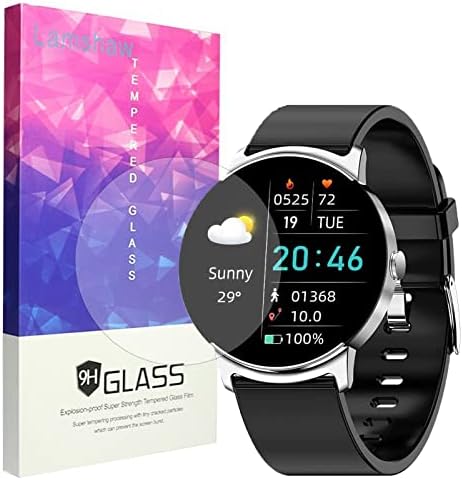 Компатибилен ЗА OYG Smart Watch Заштитник На Екранот, Lamshaw [3 Пакет] 9h Калено Стакло Заштитник На Екранот Компатибилен За OYG